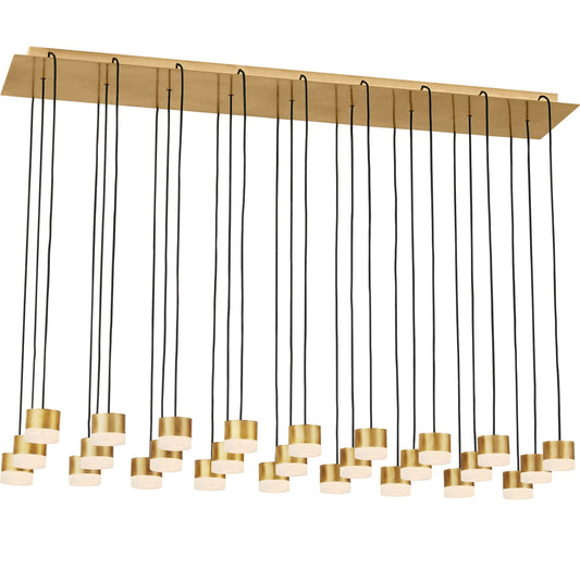 Gable Alabaster 27 Light Chandelier by Visual Comfort & Co.. Made from aluminum or brass in a modern style.