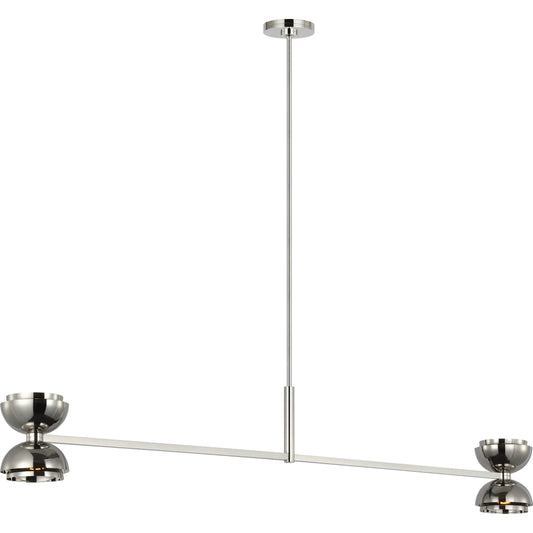 Shanti X-Large Linear Chandelier by Visual Comfort & Co.. Made from steel or brass in a unique style.
