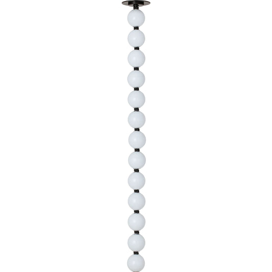 Perle 36 Pendant by Visual Comfort & Co. in dark bronze and bronze. Made from brass, glass in a unique style.