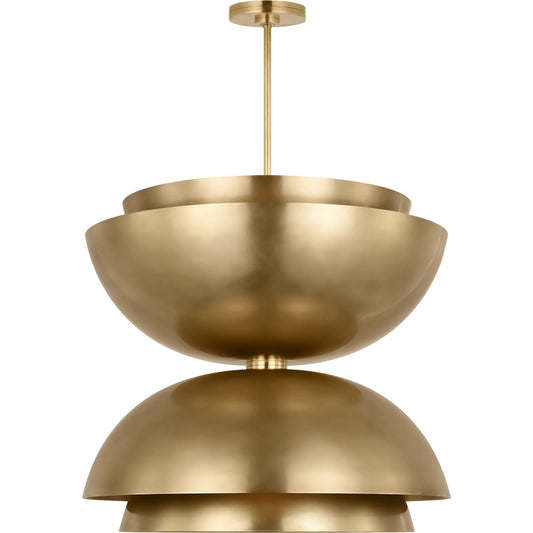 Shanti Grande Double Pendant by Visual Comfort & Co.. Made from steel or brass in a unique style.