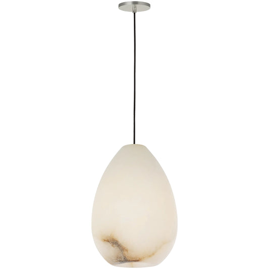 Alina Alabaster Pendant by Visual Comfort & Co. in alabaster. Made from steel or brass in a modern style.