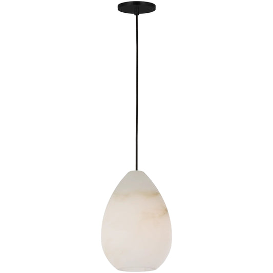 Alina Alabaster Pendant by Visual Comfort & Co. in alabaster. Made from steel or brass in a modern style.