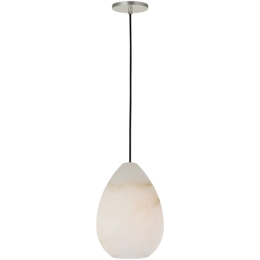 Alina Alabaster Pendant by Visual Comfort & Co. in alabaster. Made from steel or brass in a modern style.