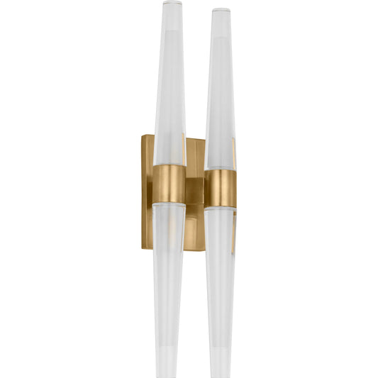 Lassell Double Sconce by Visual Comfort & Co.. Made from steel or brass in a unique style.