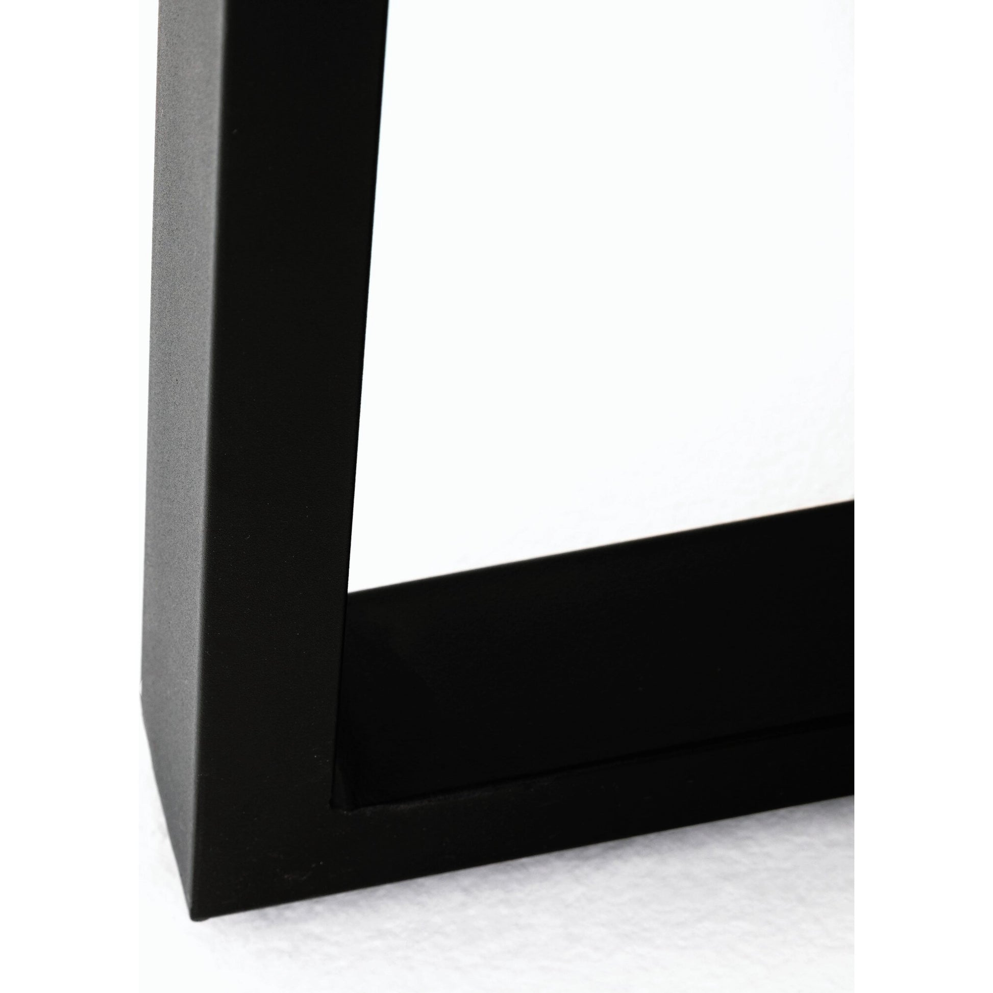 Cyrus Outdoor Bar Table by Four Hands in black and grey. Made from lavastone composite, iron in a modern style.