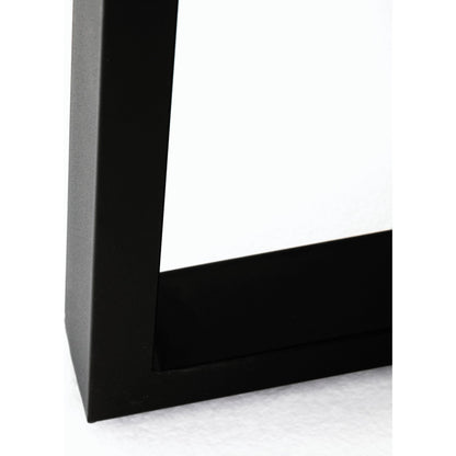 Cyrus Outdoor Bar Table by Four Hands in black and grey. Made from lavastone composite, iron in a modern style.