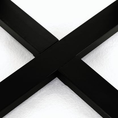 Cyrus Outdoor Bar Table by Four Hands in black and grey. Made from lavastone composite, iron in a modern style.