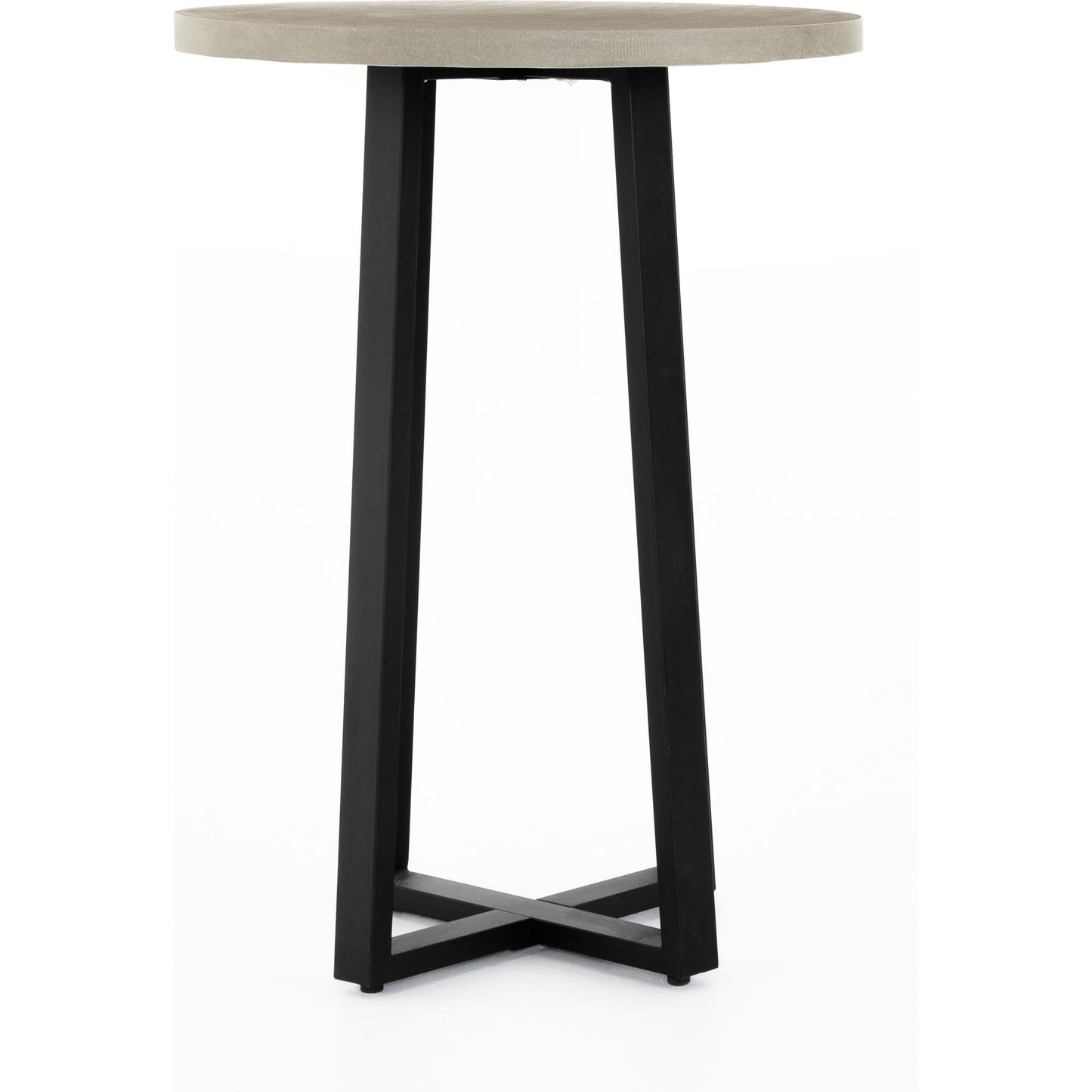 002 SI-1714945 | Additional Silo | Cyrus Outdoor Bar Table by Four Hands in black and grey. Made from lavastone composite, iron in a modern style.