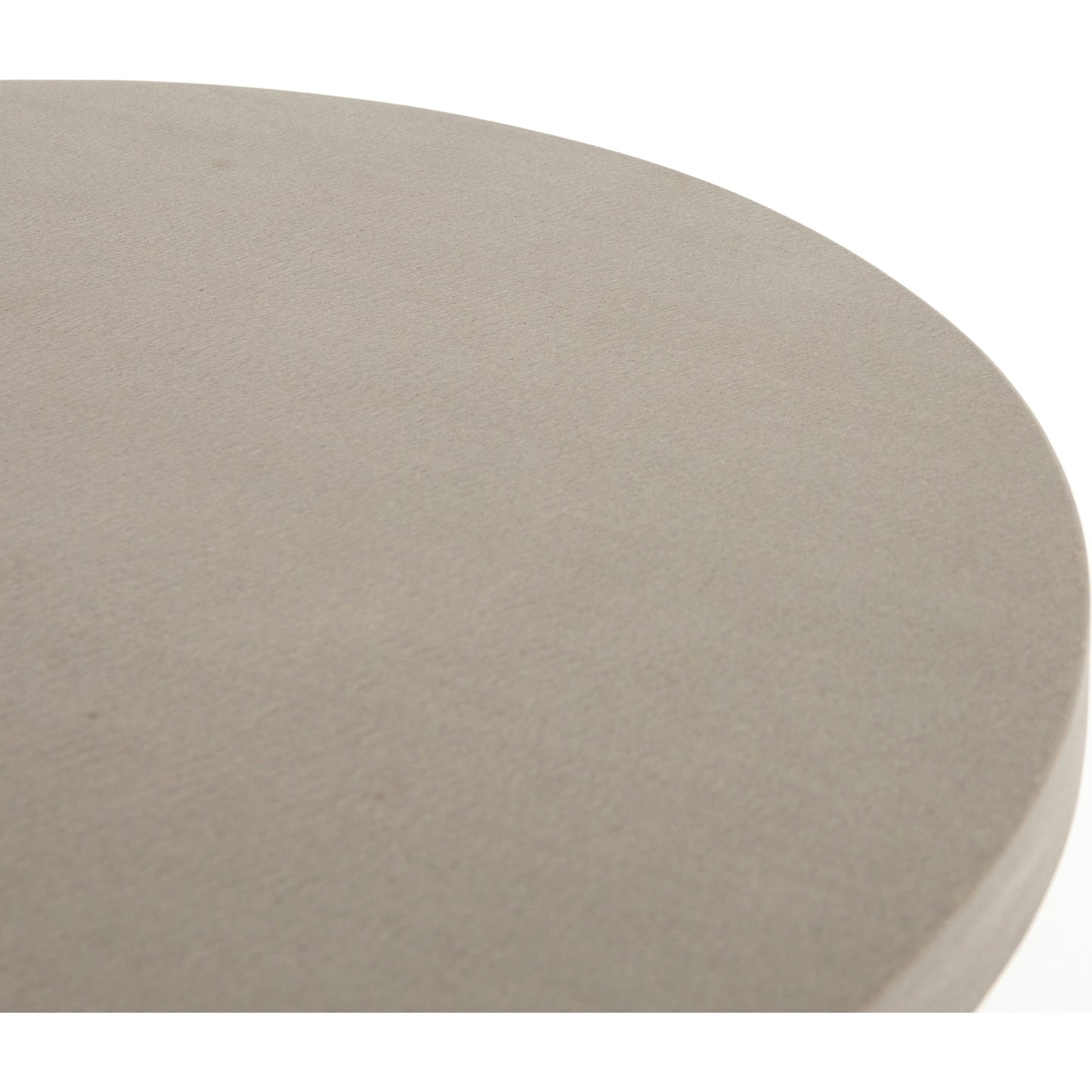 013 SI-1714946 | Closeup | Cyrus Outdoor Counter Table by Four Hands in black, light grey and black, light gray. Made from lavastone composite, iron in a modern style.