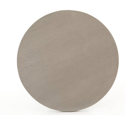 Cyrus Outdoor Counter Table by Four Hands in black, light grey and black, light gray. Made from lavastone composite, iron in a modern style.