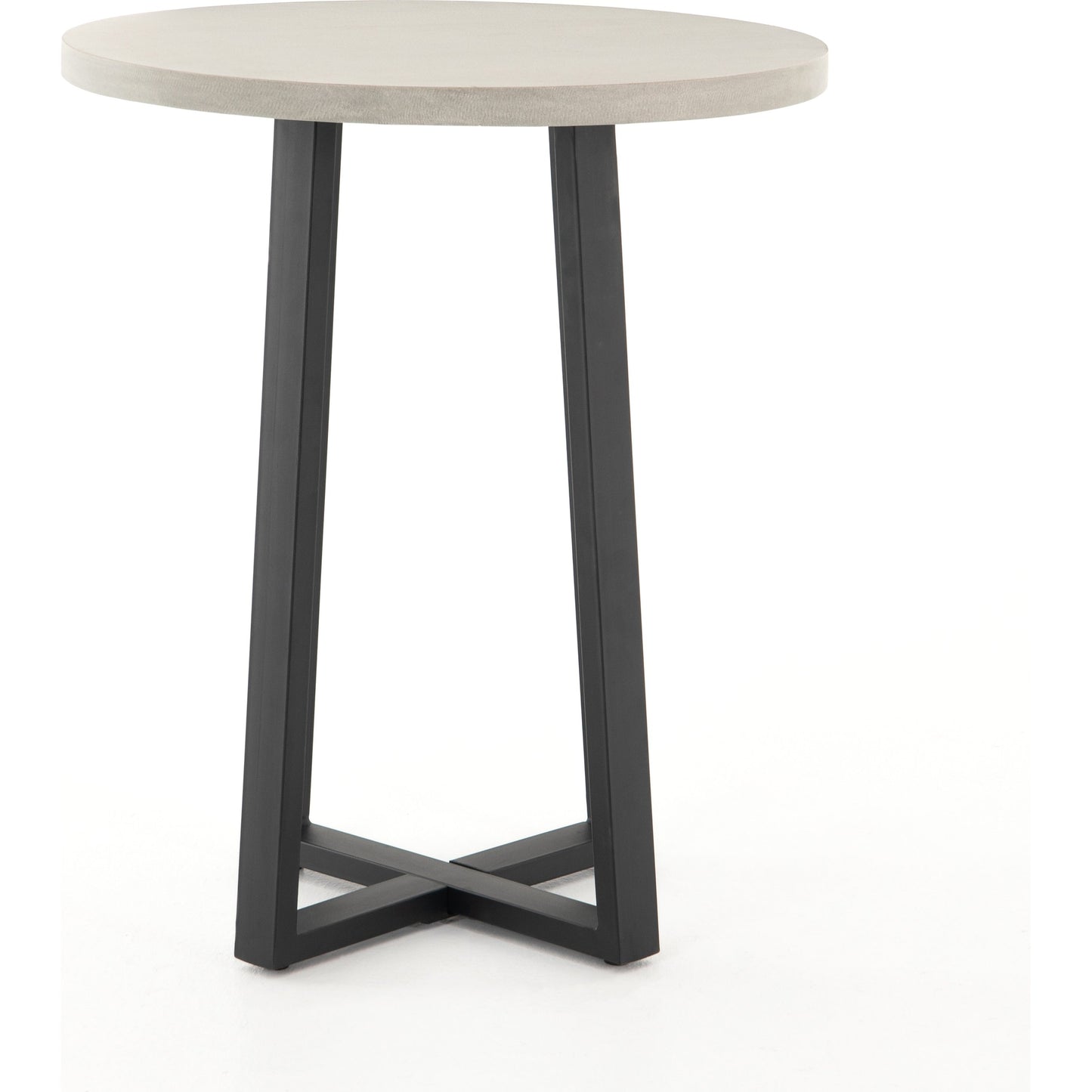 002 SI-1714946 | Additional Silo | Cyrus Outdoor Counter Table by Four Hands in black, light grey and black, light gray. Made from lavastone composite, iron in a modern style.
