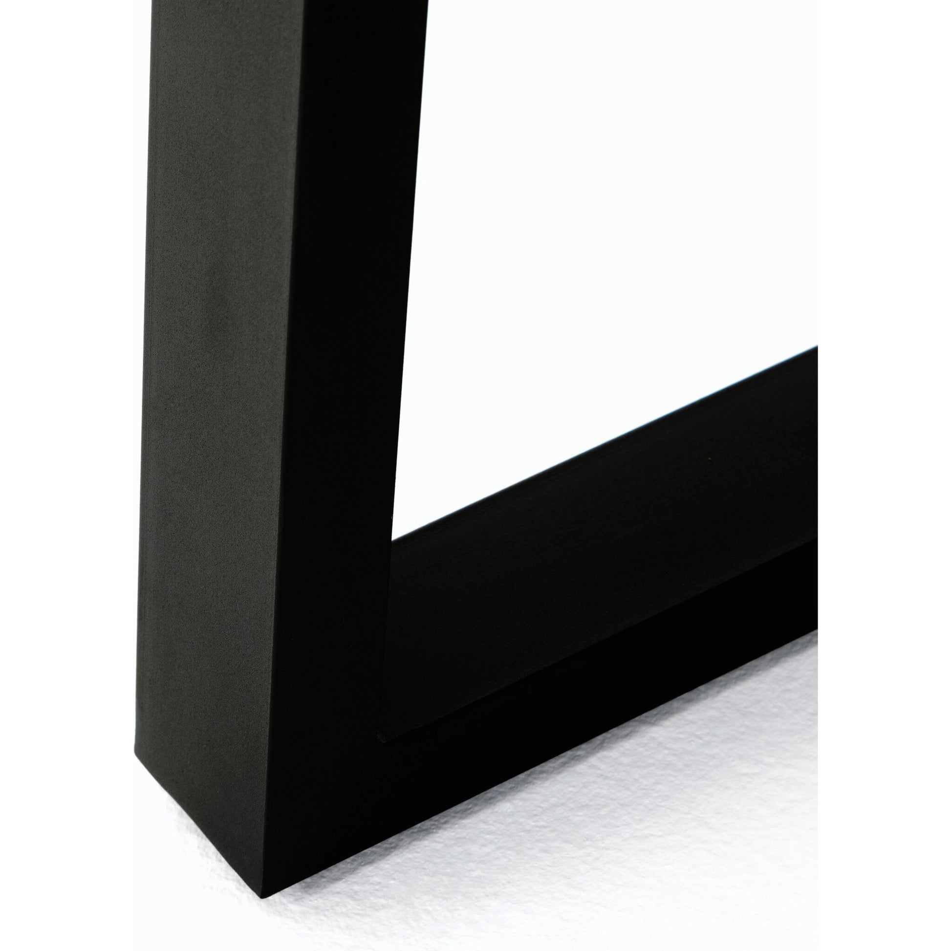 Cyrus Outdoor Dining Table by Four Hands in black, light gray. Made from lavastone composite, iron in a modern style.