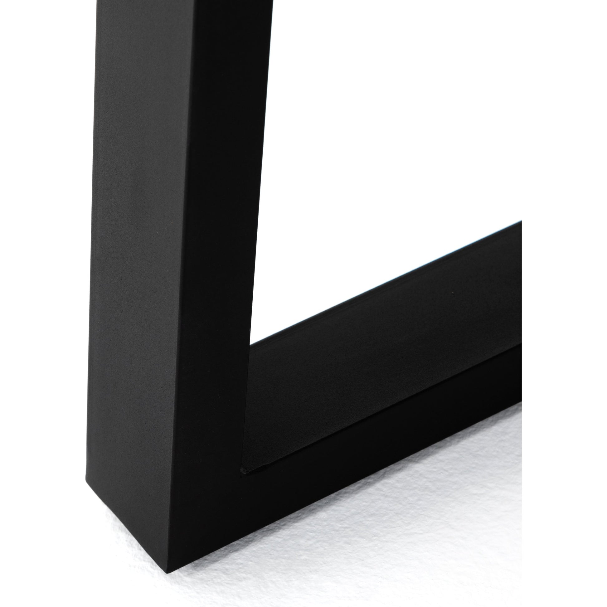 Cyrus Outdoor Dining Table by Four Hands in black, light gray. Made from lavastone composite, iron in a modern style.