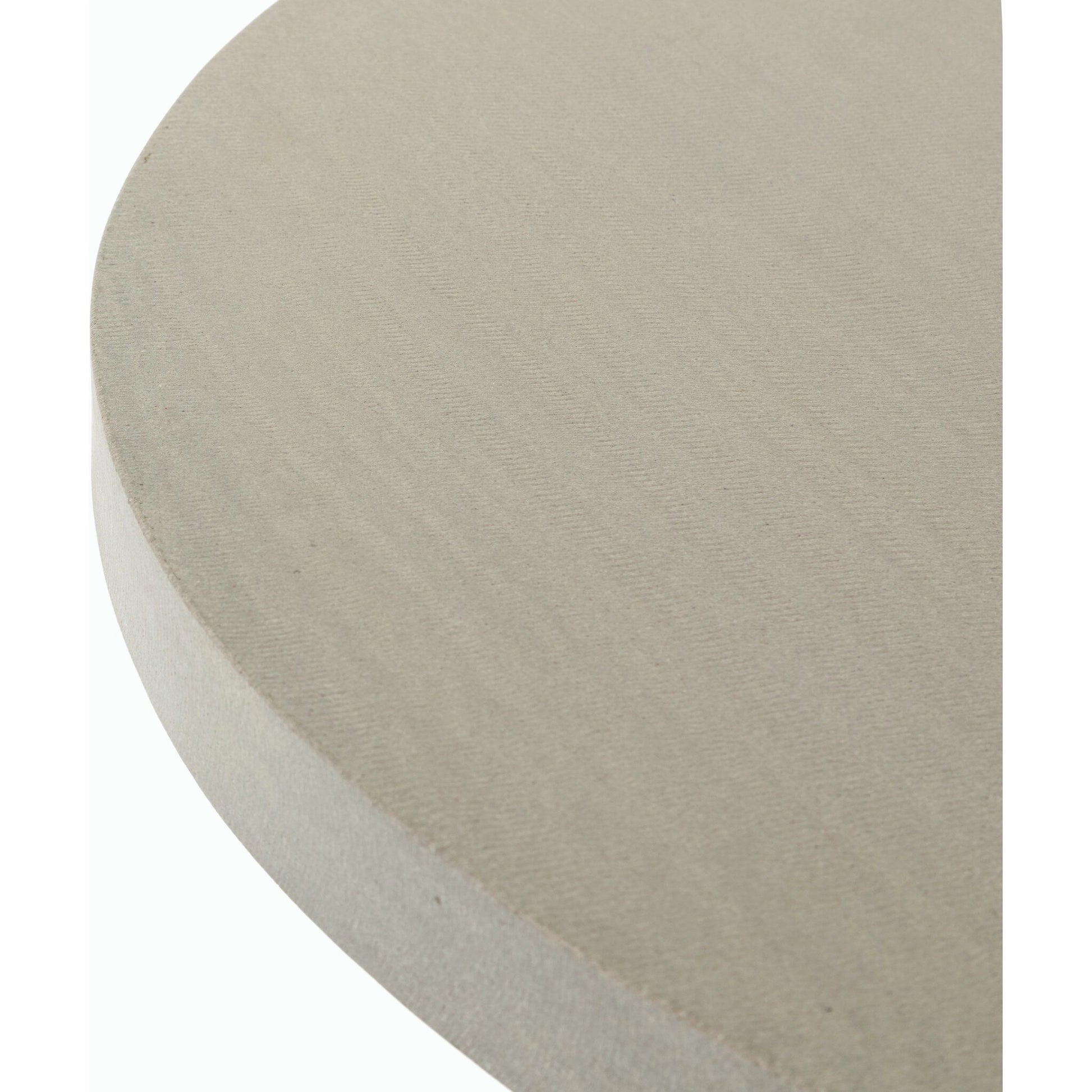 Cyrus Outdoor Round Dining Table by Four Hands. Made from lavastone composite, iron in a modern style.