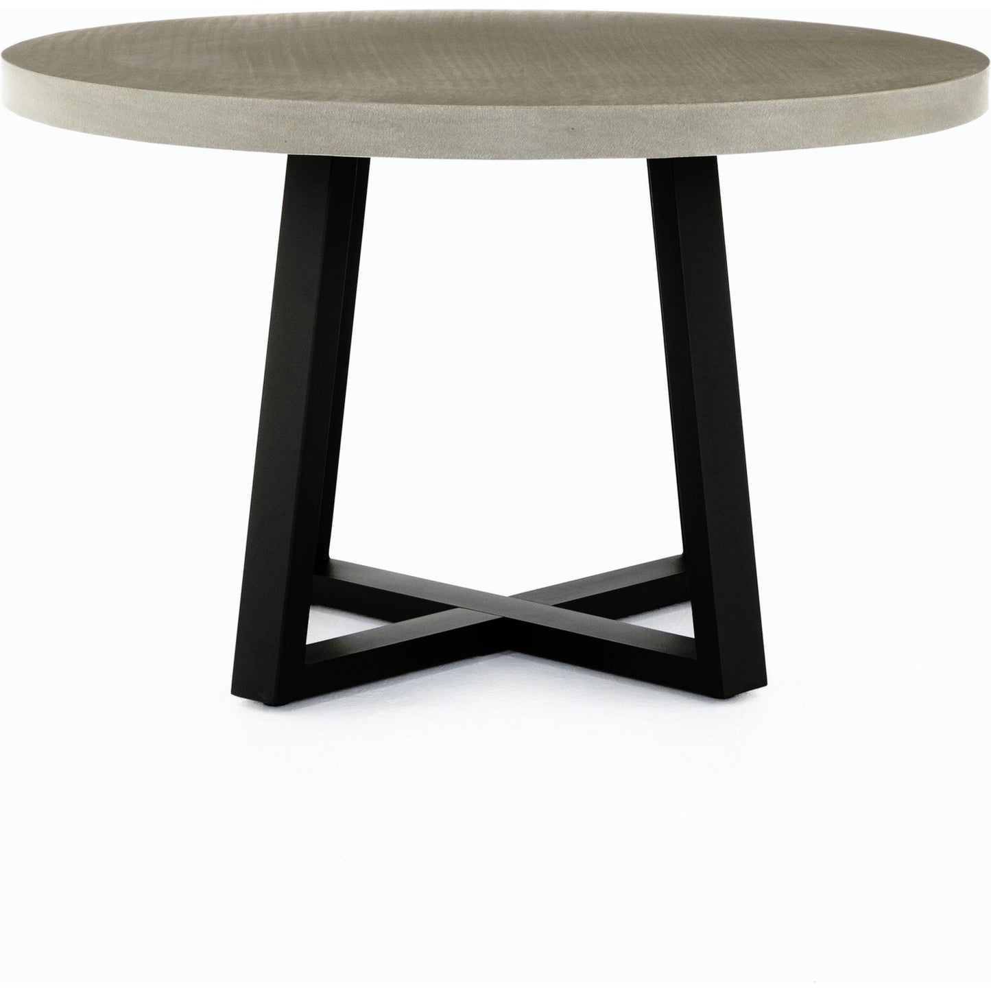 033 S-258304 | Additional Silo | Cyrus Outdoor Round Dining Table by Four Hands. Made from lavastone composite, iron in a modern style.