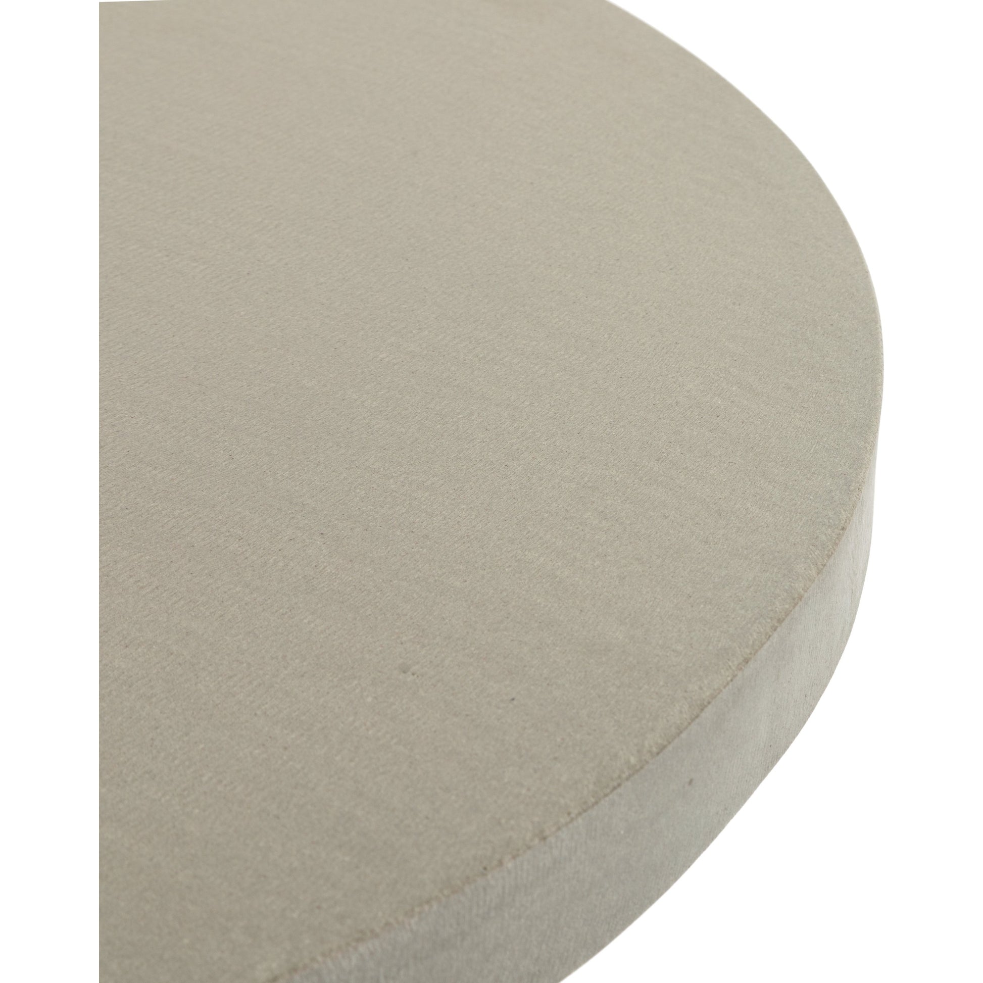 Cyrus Outdoor Round Dining Table by Four Hands. Made from lavastone composite, iron in a modern style.