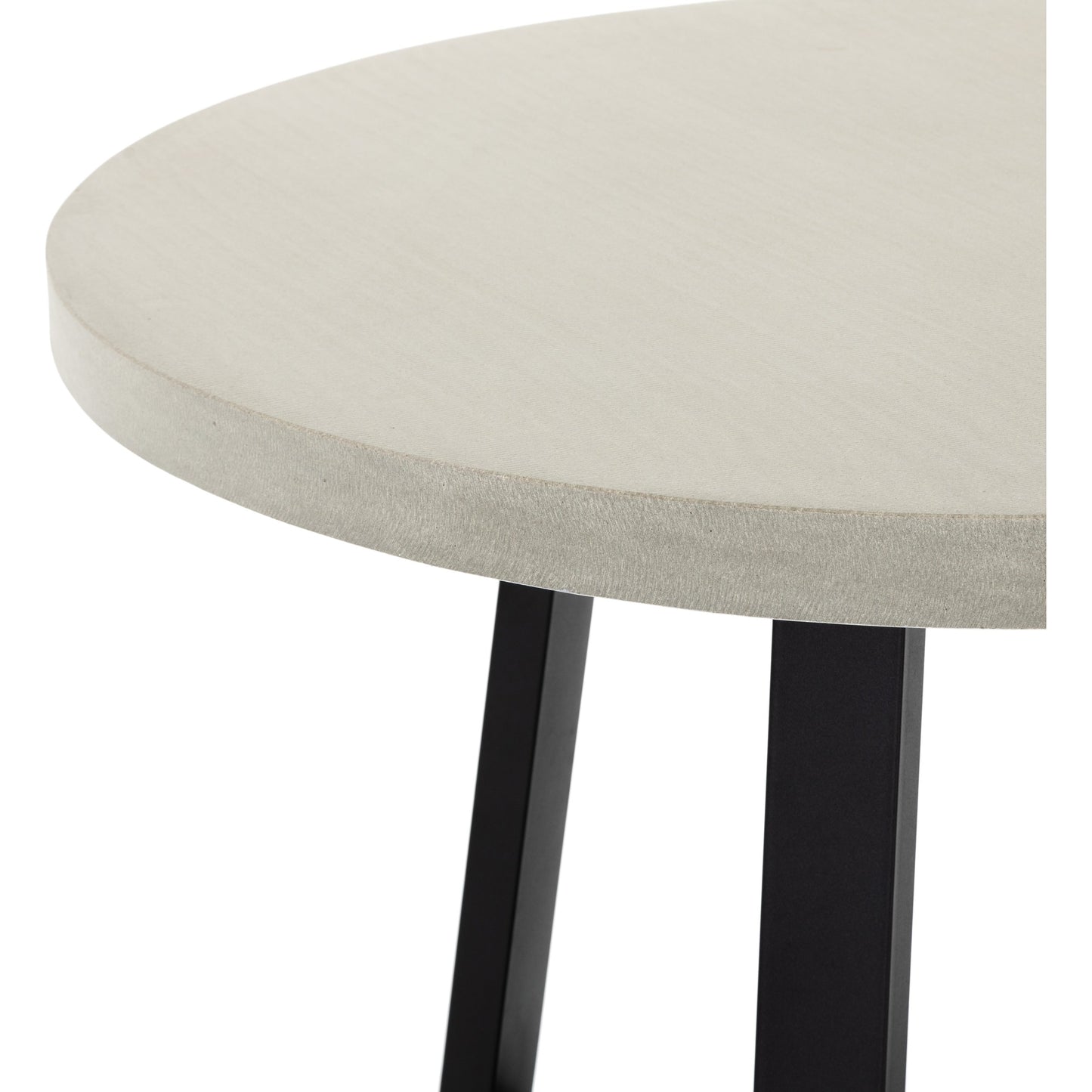 029 S-258304 | Additional Silo | Cyrus Outdoor Round Dining Table by Four Hands. Made from lavastone composite, iron in a modern style.