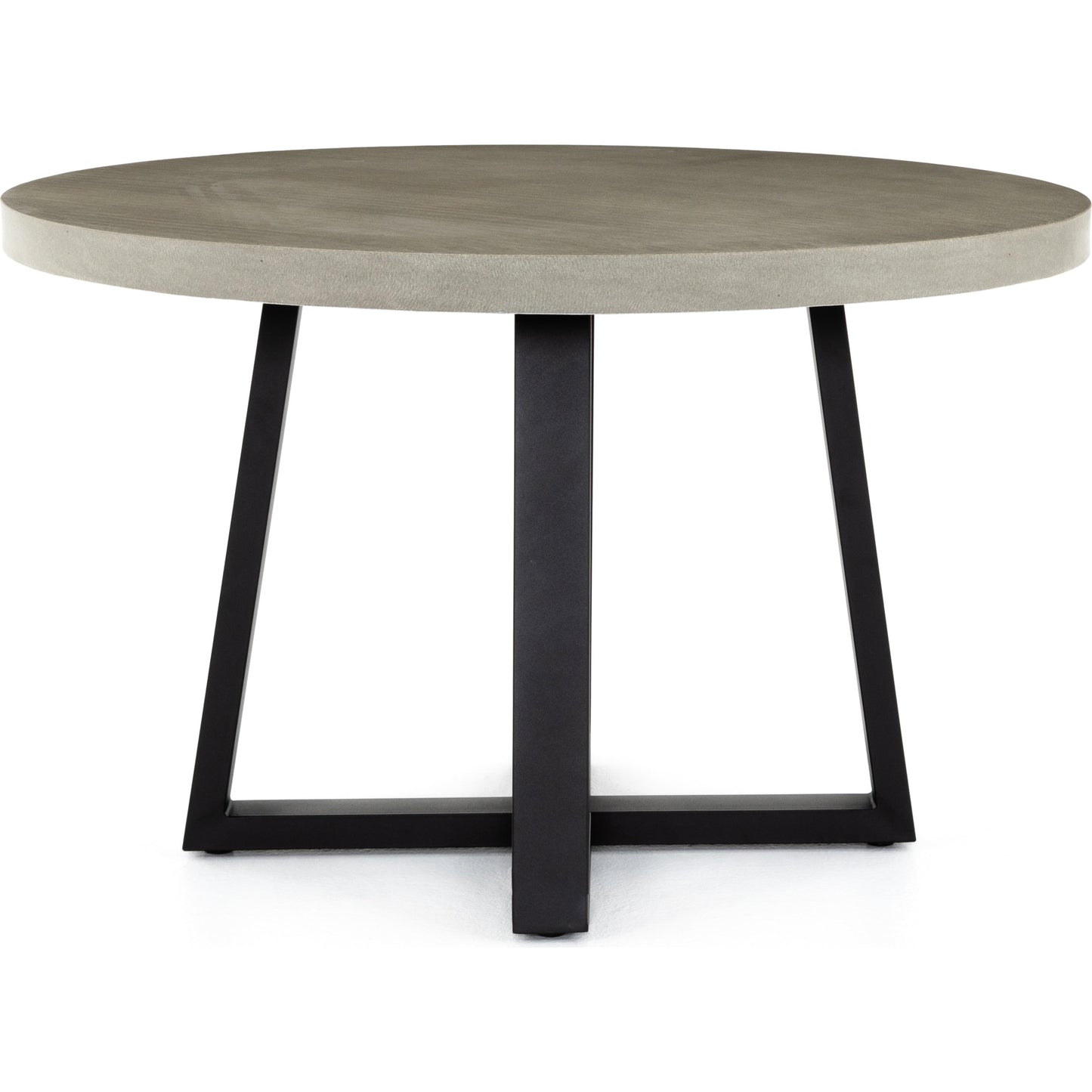 022 S-258304 | Additional Silo | Cyrus Outdoor Round Dining Table by Four Hands. Made from lavastone composite, iron in a modern style.