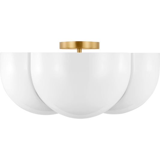 Cheverny Large Semi-Flush Mount by Visual Comfort & Co.. Made from steel in a unique style.
