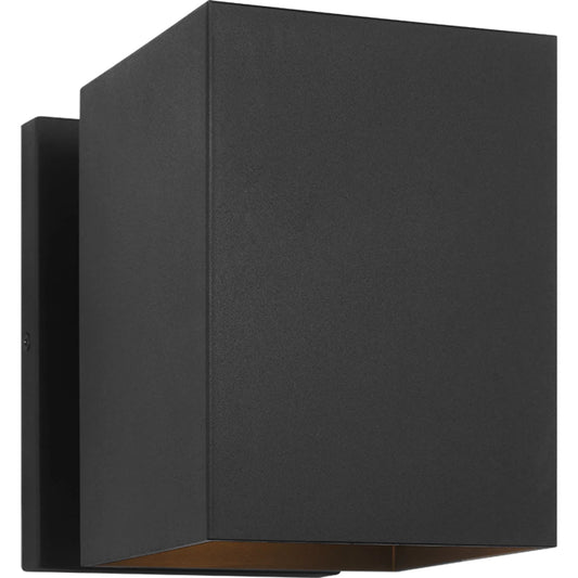 Pohl Small One Light Wall Lantern by Visual Comfort & Co. in textured black. Made from stonestrong in a unique style.