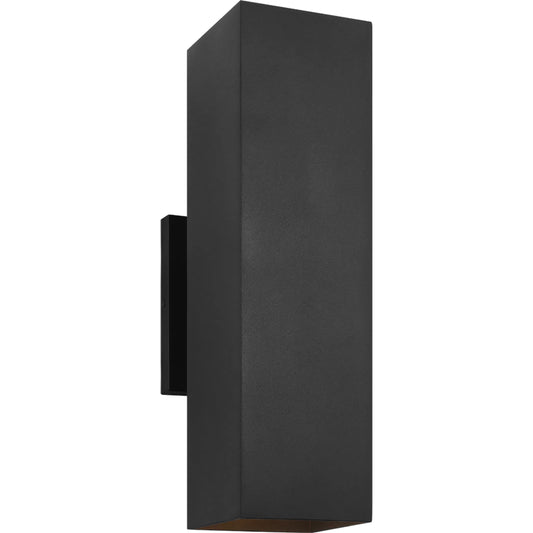 Pohl Large Two Light Wall Lantern by Visual Comfort & Co. in textured black. Made from stonestrong in a unique style.