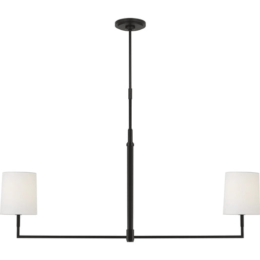 Danica Large Linear Chandelier by Visual Comfort & Co.. Made from steel in a transitional style.