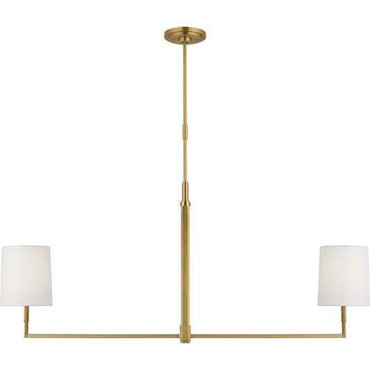 Danica Large Linear Chandelier by Visual Comfort & Co.. Made from steel in a transitional style.
