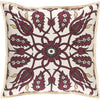 Burgundy, Olive, Sunflower, Black, Ivory / Down Feather / 18" x 18"