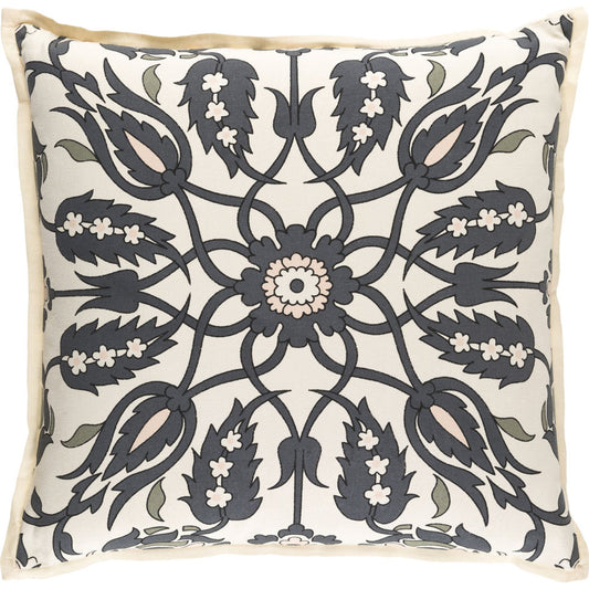 Vincent Pillow - 29441 by Surya. Made from 55% linen, 45% cotton in a traditional style.