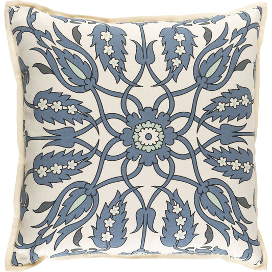 Vincent Pillow - 29441 by Surya. Made from 55% linen, 45% cotton in a traditional style.