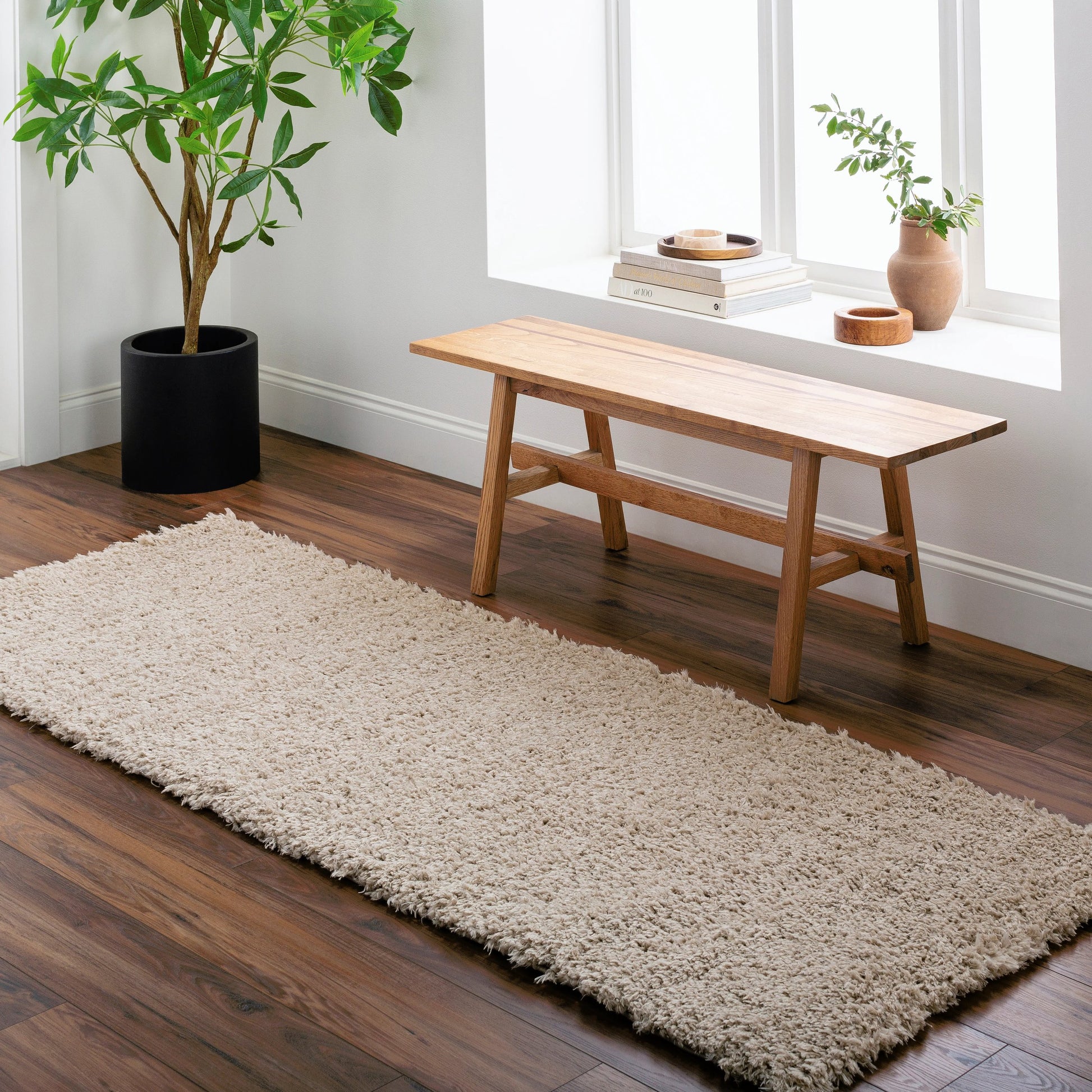 Natural Rug by Livabliss. Made from 100% polyester, 100% recycled material in a modern style.