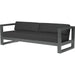 Redondo Outdoor Sofa by Sunset West in grays. Made from aluminum in a modern style.