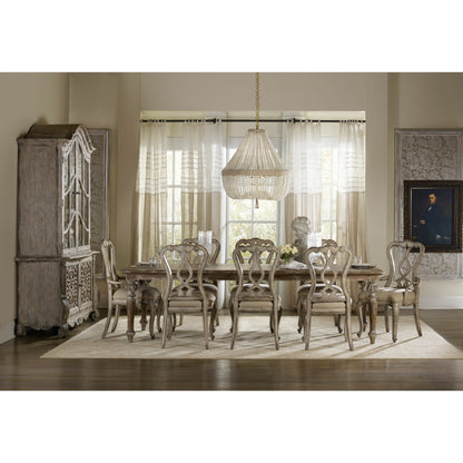 Chatelet Splatback Arm Chair (Set of 2) by Hooker Furniture in beige. Made from fabric in a traditional style.