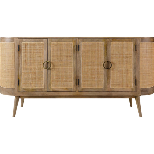 Avadi Sideboard - 32779 by Surya. Made from top: wood, base: manufactured wood, base: rattan, base: wood in a cottage & farmhouse style.