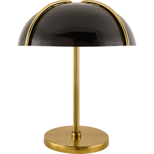 Vidrek Accent Table Lamp by Surya in gold, black. Made from iron, metal in a modern style.