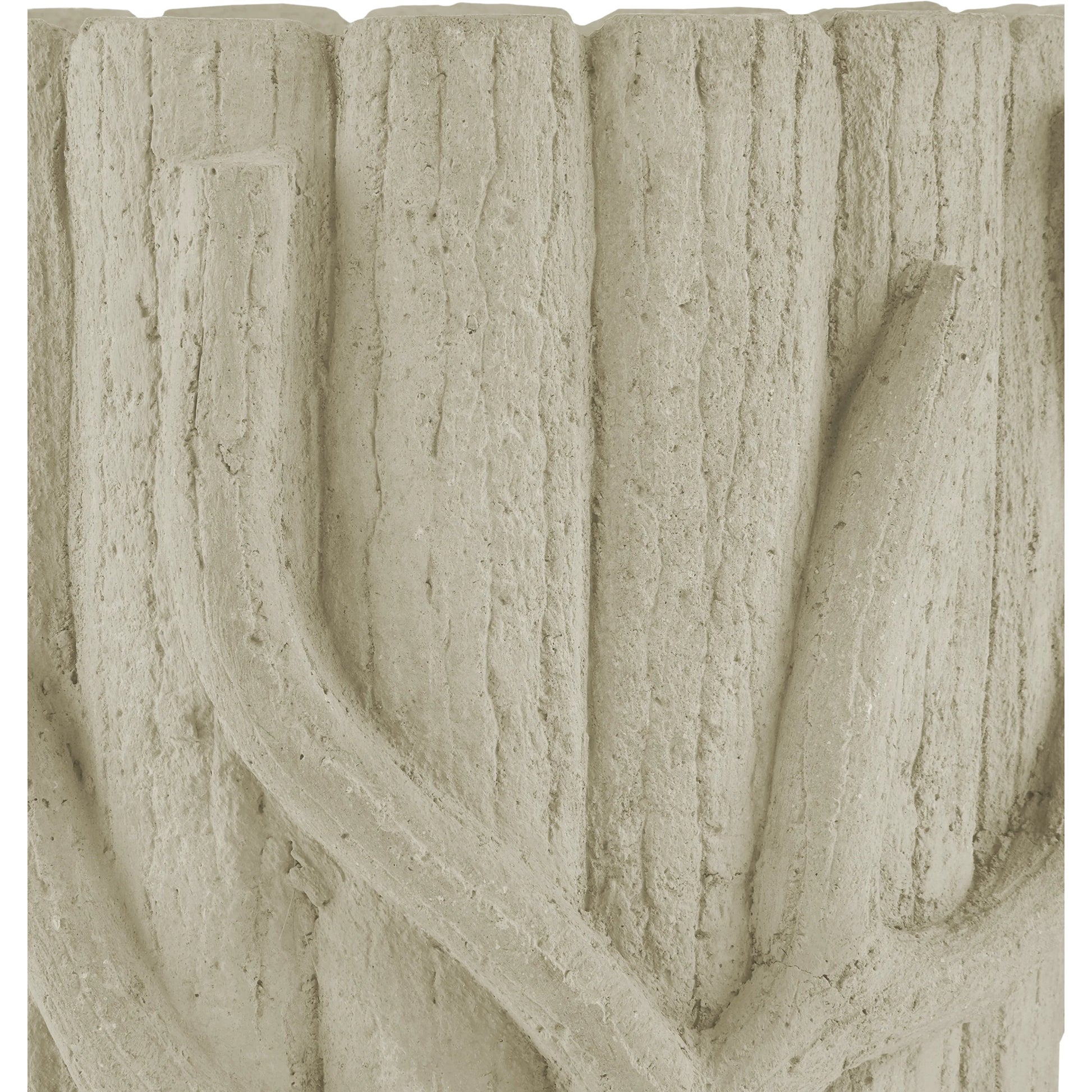 Faux Bois Planter by Currey and Company in portland, faux bois. Made from concrete, iron in a rustic style.