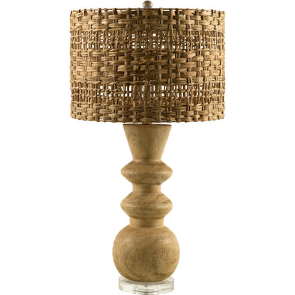Vedruna Accent Table Lamp 625347 by Livabliss. Made from resin, crystal, linen, polyester in a rustic style.