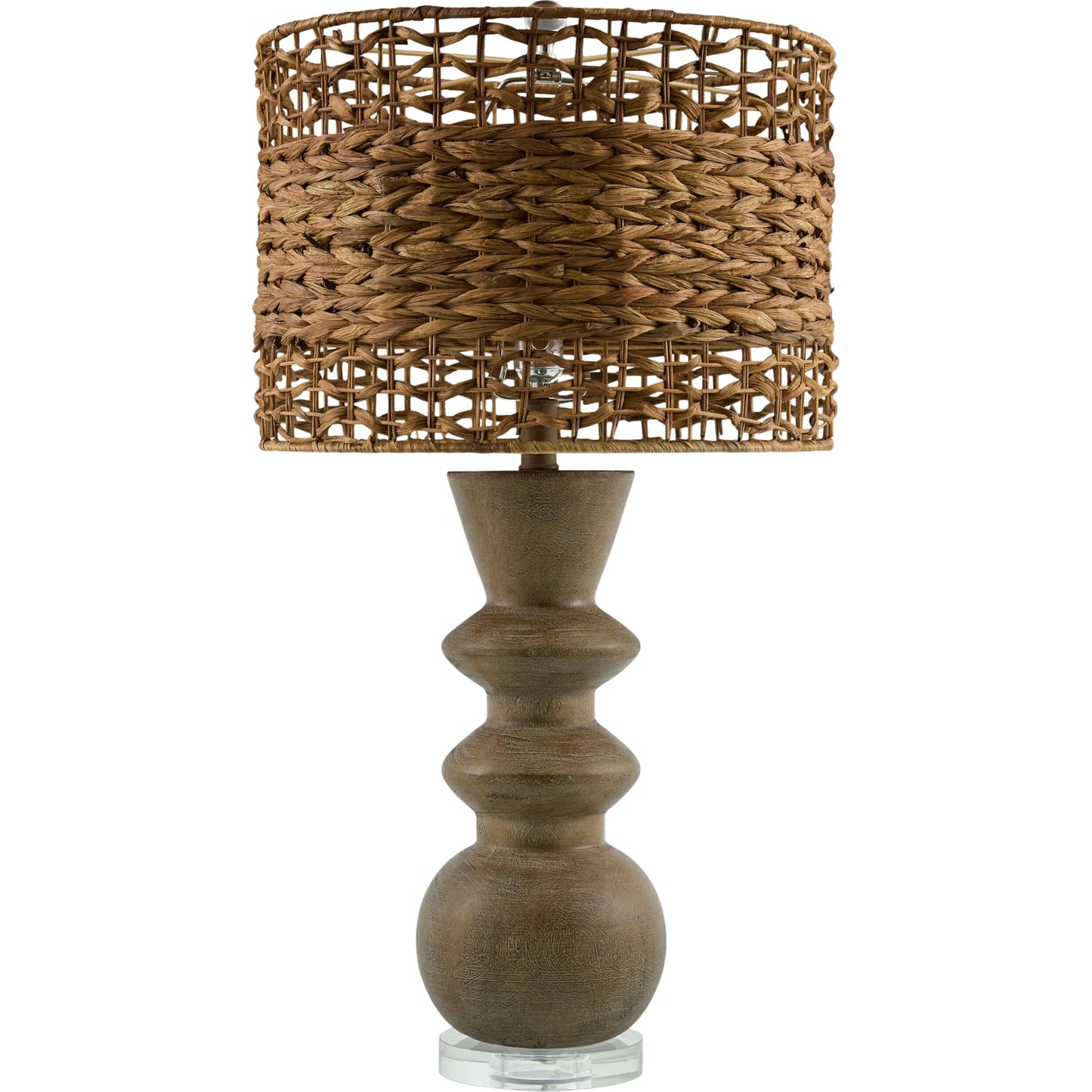 002 SI-2349563 | Primary Silo | Vedruna Accent Table Lamp 625347 by Livabliss. Made from resin, crystal, linen, polyester in a rustic style.