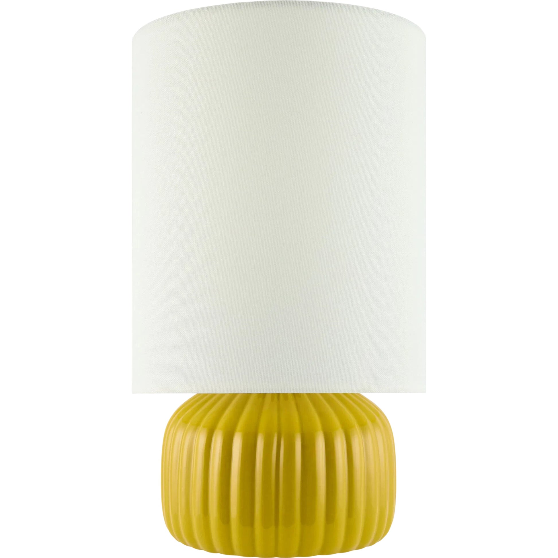 Vadso Accent Linen Shade Table Lamp by Livabliss in glazed. Made from ceramic, linen in a modern style.