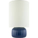 Vadso Accent Linen Shade Table Lamp by Livabliss in glazed. Made from ceramic, linen in a modern style.