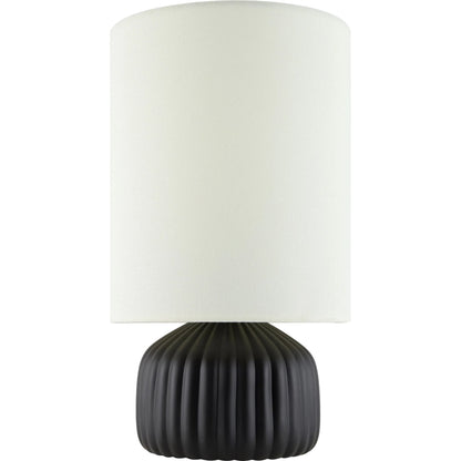 Vadso Accent Linen Shade Table Lamp by Livabliss in glazed. Made from ceramic, linen in a modern style.