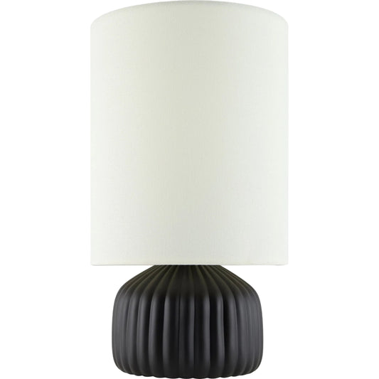 Vadso Accent Table Lamp by Livabliss in glazed. Made from ceramic, linen in a unique style.