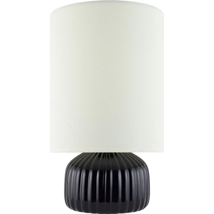 Vadso Accent Linen Shade Table Lamp by Livabliss in glazed. Made from ceramic, linen in a modern style.