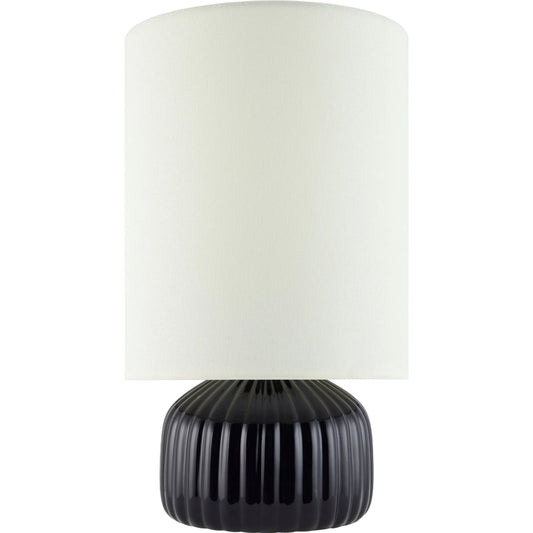 Vadso Accent Table Lamp by Livabliss in glazed. Made from ceramic, linen in a unique style.