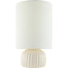 Vadso Accent Linen Shade Table Lamp by Livabliss in glazed. Made from ceramic, linen in a modern style.