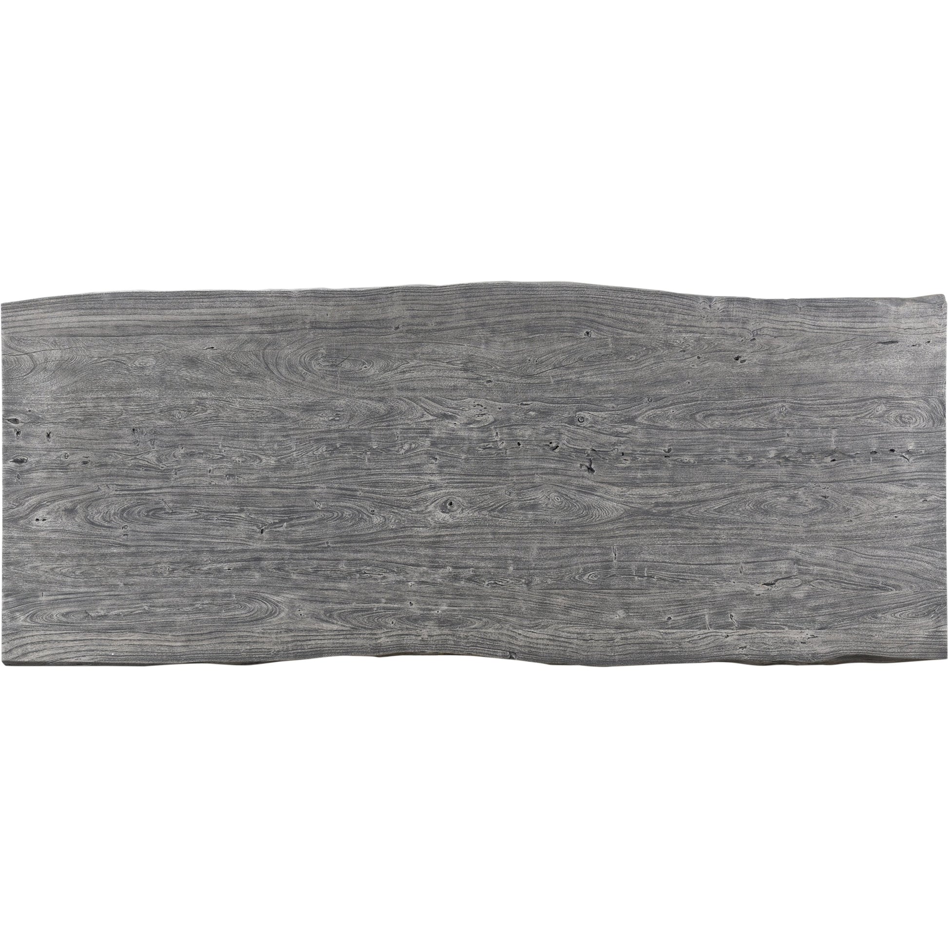 Bent Dining Table by Moe's Home Collection in brown. Made from solid acacia, iron base in a modern style.