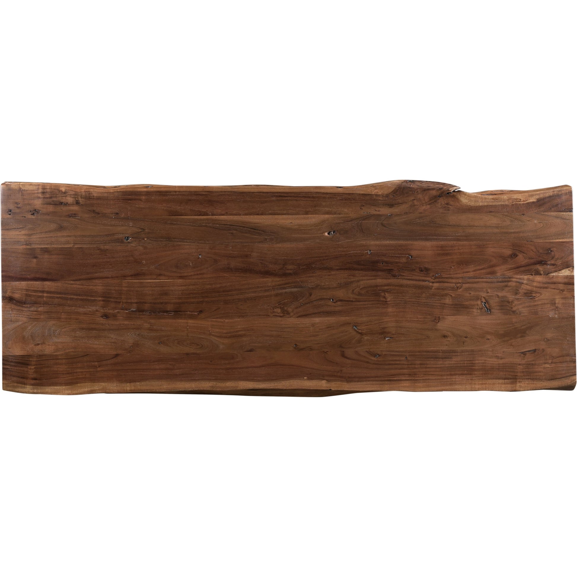 Bent Counter Table by Moe's Home Collection in brown. Made from solid acacia, iron base in a modern style.