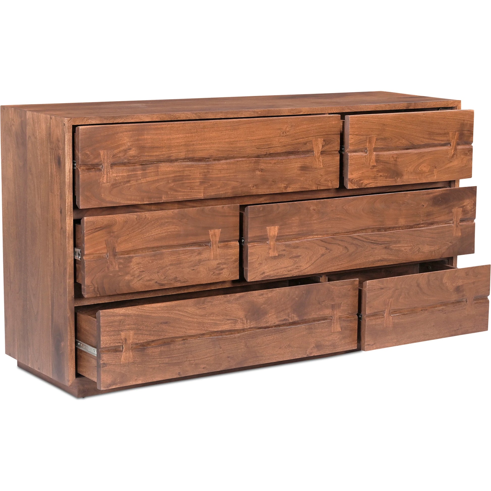 Madagascar Dresser by Moe's Home Collection in brown. Made from solid acacia wood in a eclectic & global style.