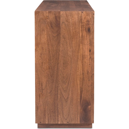 Madagascar Dresser by Moe's Home Collection in brown. Made from solid acacia wood in a eclectic & global style.