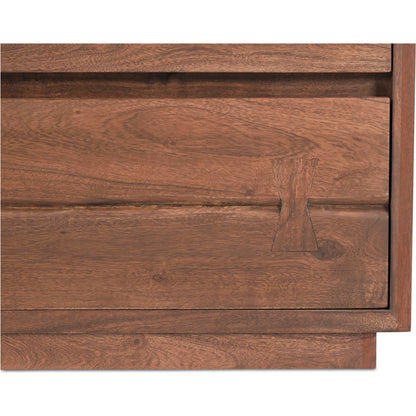 Madagascar Chest by Moe's Home Collection in brown. Made from solid acacia wood in a modern style.